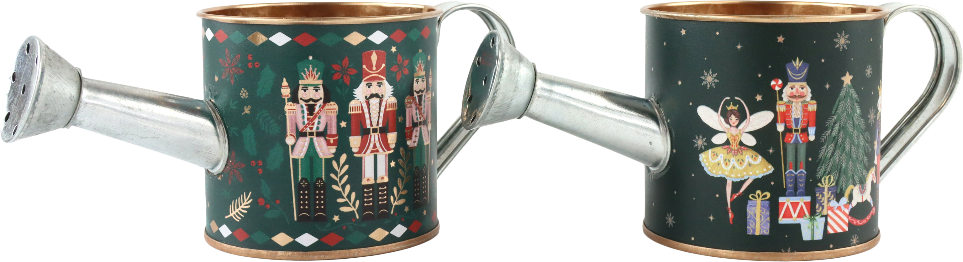 9813 WATERING CAN CHRISTMASHERITAGE S/2