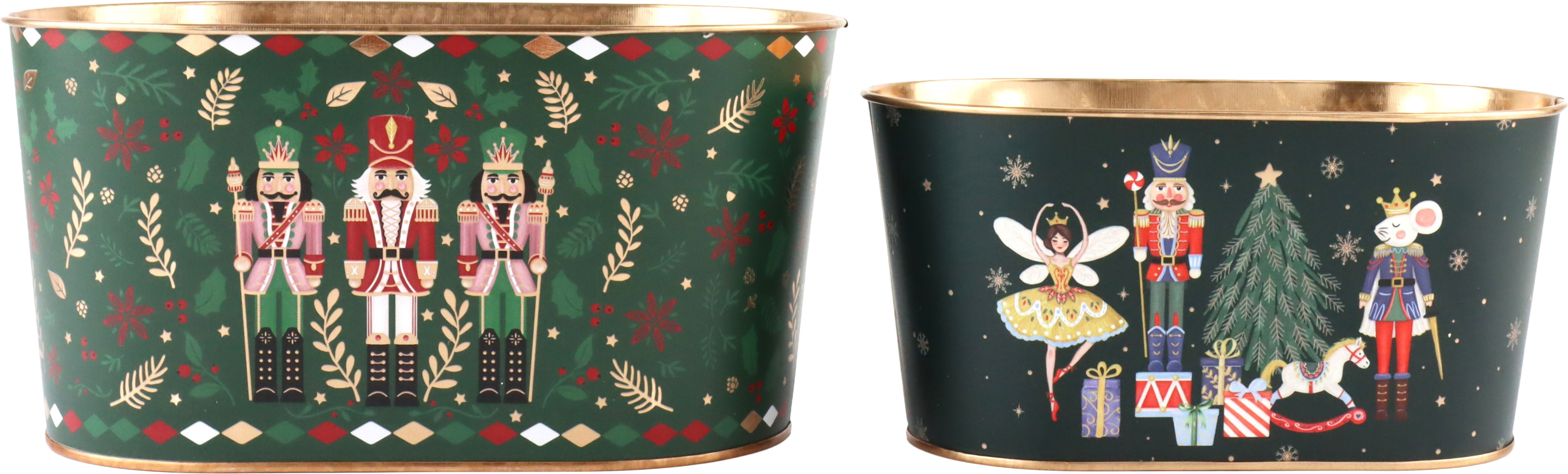 9822 POTS CHRISTMAS HERITAGE  S/2